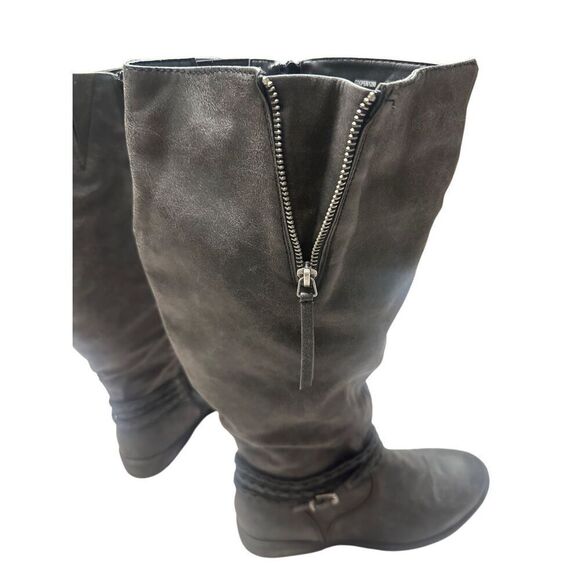 Cloudwalkers by Avenue Cooper Charcoal Black Grey Wide Calf Boots Women 9.5W - Picture 4 of 7